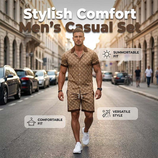 📢📢40% OFF !!⏰Men's Printed 2-Piece Summer Set