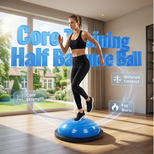 📢📢35% OFF !! ⏰Half Balance Ball Trainer with Resistance Band