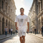 📢📢50% OFF !!⏰Men's Casual Top & Shorts 2-Piece Set