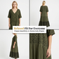 📢📢40% OFF !! ⏰ Bohemian Leopard Maxi Dress – V-Neck, Tiered, Flowy Resort Style