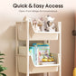 Multi-Tier Rolling Storage Cart for Narrow Spaces