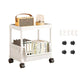 Multi-Tier Rolling Storage Cart for Narrow Spaces
