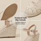 Women's Wedge Sandals Breathable Straw Woven Shoes