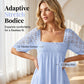 📢📢40% OFF !! ⏰ Women's Square Neck Smocked Dress