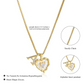💎 LIMITED-TIME 50% OFF! 💥 Heart Shaped Letters Micro Pave Chain Necklace – Initial Pendant, Titanium Steel, Adjustable ✨