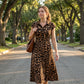 📢📢40% OFF !! ⏰Women's Elegant Leopard Print Lapel Dress✨