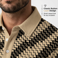 📢📢40% OFF !! ⏰Men's Geometric Print Collared Shirts