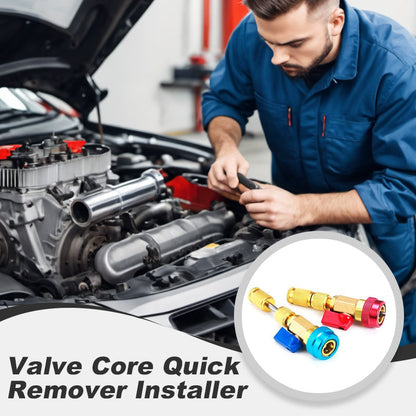 📢📢40% OFF !! ⏰Valve Core Quick Remover Installer – R134A, Hi/Low Pressure, No Refrigerant Loss ✨