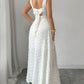 📢📢50% OFF !! ⏰Women's Sleeveless Square Neck Split Maxi Dress