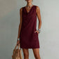 📢📢40% OFF !! ⏰Elegant Slim Fit Cowl Neck Dress