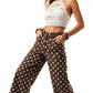 Women's Casual Polka Dot Wide Leg Pants