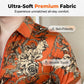 📢📢50% OFF !!⏰Men's Vintage Floral Print Zip-Up Top