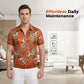 📢📢50% OFF !!⏰Men's Vintage Floral Print Zip-Up Top