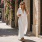 Women's Minimalist Solid Color Maxi Dress