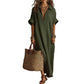 Women's Minimalist Solid Color Maxi Dress