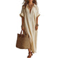 Women's Minimalist Solid Color Maxi Dress