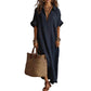 Women's Minimalist Solid Color Maxi Dress