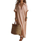 Women's Minimalist Solid Color Maxi Dress