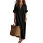 Women's Minimalist Solid Color Maxi Dress