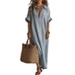 Women's Minimalist Solid Color Maxi Dress