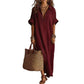Women's Minimalist Solid Color Maxi Dress