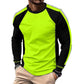 📢📢40% OFF !! ⏰Crewneck Color Block Long Sleeve T-Shirt