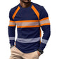 📢📢40% OFF !! ⏰Crewneck Color Block Long Sleeve T-Shirt