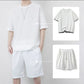 👕 LIMITED-TIME 50% OFF! ✨ Men's Waffle Knit T-Shirt & Shorts Set – Cooling Fabric, Relaxed Fit 🌿