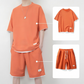 👕 LIMITED-TIME 50% OFF! ✨ Men's Waffle Knit T-Shirt & Shorts Set – Cooling Fabric, Relaxed Fit 🌿