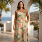 Women's Plus Size V-Neck Sleeveless Maxi Dress