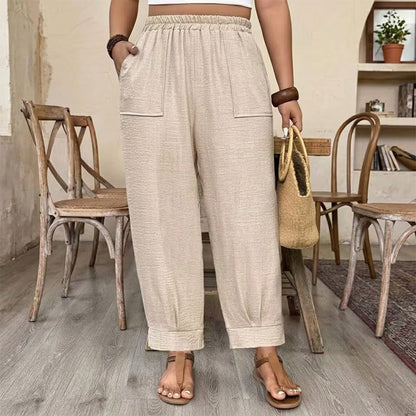 📢📢50% OFF !!⏰Women's Relaxed Fit Cuffed Ankle Pants