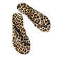 📢📢40% OFF !! ⏰Leopard Print Flip-Flops with Heart Charm