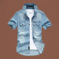 🚨 FINAL HOURS! ⏳ 50% OFF – Built to Last! 👕 Men’s Washed Denim Shirt – Rugged Charm, Effortless Cool 💙