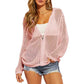 🌸☀️ 2026 Women's Open-Knit Zip-Up Cardigan | Lightweight Hollow-Out Long Sleeve Sweater for Spring & Summer