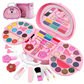 💖👛Kids Washable Makeup Toy Set with Portable Pink Handbag