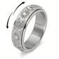 📢📢40% OFF !! ⏰Sun, Moon, and Stars Anxiety Relief Spinner Ring for Couples