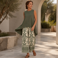 📢📢40% OFF !! ⏰Women’s Casual Sleeveless Top & Wide-Leg Pants Set