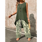 📢📢40% OFF !! ⏰Women’s Casual Sleeveless Top & Wide-Leg Pants Set