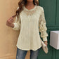 Lightweight Lace Patchwork Top – Soft Drape & Feminine Detail for Everyday Chic