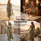 📢50% OFF !!⏰Elegant Floral Print Halter Neck Maxi Dress