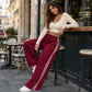 🌸 50% OFF NOW! 🌸Women's  Chic Striped Drawstring Track Pants