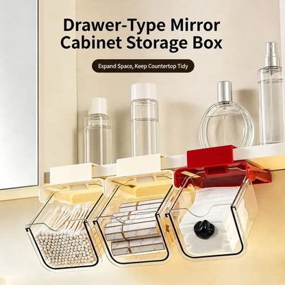 📢📢50% OFF !! ⏰Under Shelf Pull-Out Drawer Organizer – Space-Saving Design, Clear Front Panel & Drill-Free Installation 📦