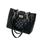 👜🌾Women’s Woven Straw Shoulder Bag with Faux Leather Trim