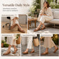 Women's Woven Ballet Flats Hollow Out Breathable Mary Jane Shoes