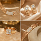 📢📢50% OFF !! ⏰Elegant Rhinestone Jewelry 4-Piece Set