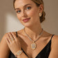 📢📢50% OFF !! ⏰Elegant Rhinestone Jewelry 4-Piece Set