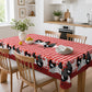 📢📢40% OFF !! ⏰Red Plaid Rooster Tablecloth
