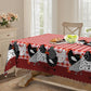 📢📢40% OFF !! ⏰Red Plaid Rooster Tablecloth