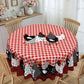 📢📢40% OFF !! ⏰Red Plaid Rooster Tablecloth