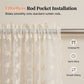 📢📢50% OFF !! ⏰Embroidered Floral Tie-Up Sheer Curtain
